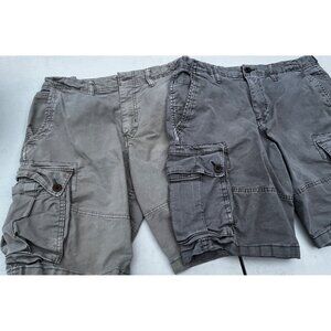 American eagle bundle plastic cargo shorts size 34